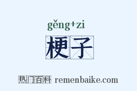 梗子是什么意思的图片